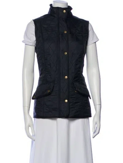 Pre-owned Barbour Vest In Blue
