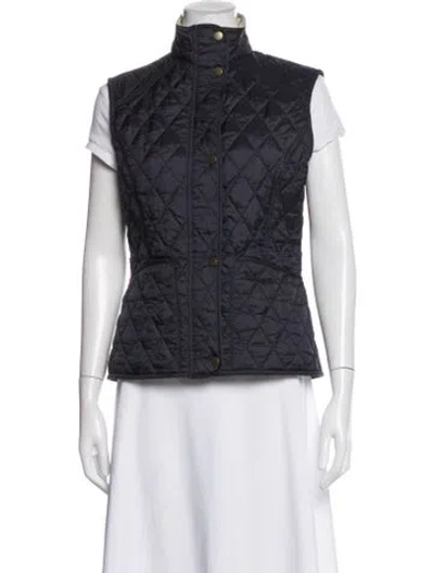 Pre-owned Barbour Vest In Blue