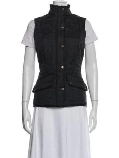 Pre-owned Barbour Vest In Blue