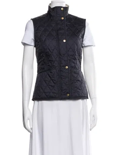Pre-owned Barbour Vest In Blue