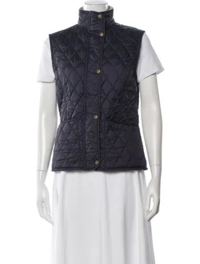 Pre-owned Barbour Vest In Blue