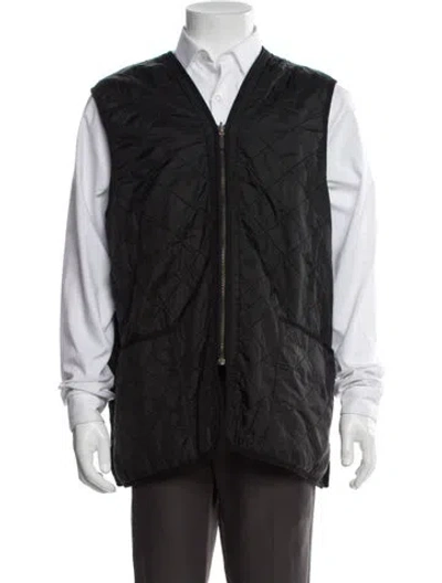 Pre-owned Barbour Vest In Blue