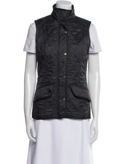 Pre-owned Barbour Vest In Blue