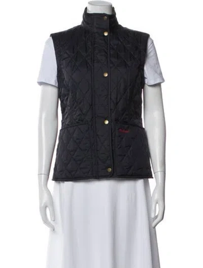 Pre-owned Barbour Vest In Blue