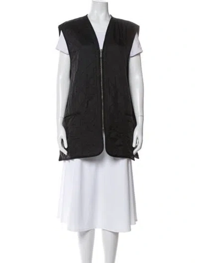Pre-owned Barbour Vest In Blue