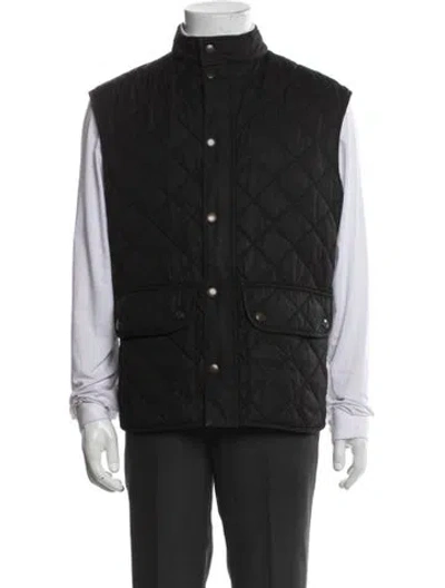 Pre-owned Barbour Vest In Blue
