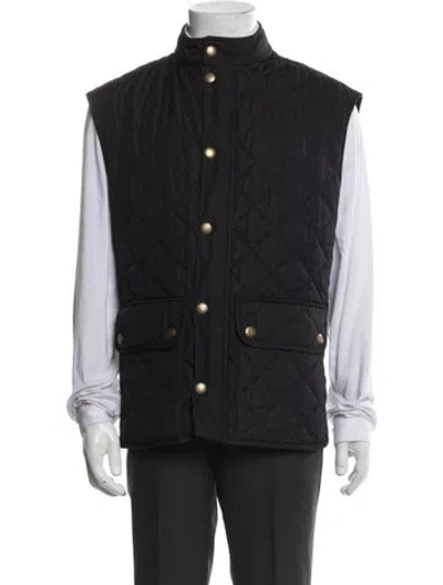 Pre-owned Barbour Vest In Blue
