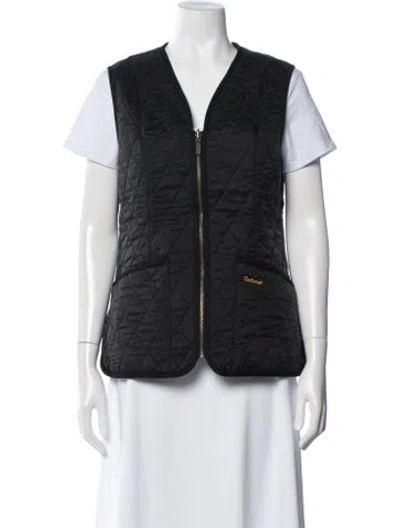 Pre-owned Barbour Vest In Blue