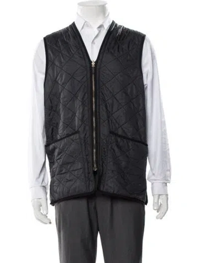 Pre-owned Barbour Vest In Blue