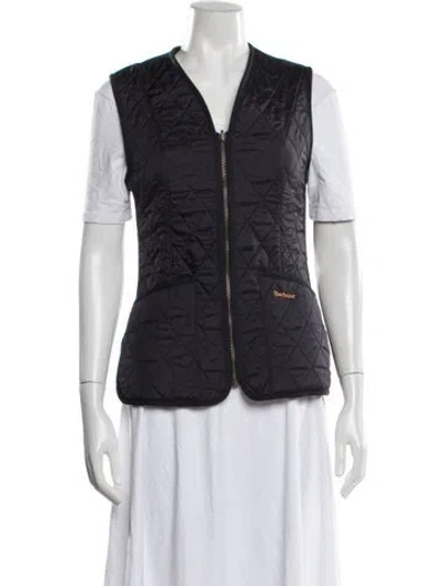 Pre-owned Barbour Vest In Blue
