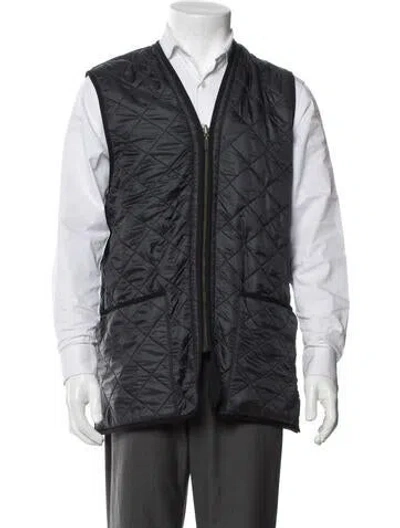 Pre-owned Barbour Vest In Blue