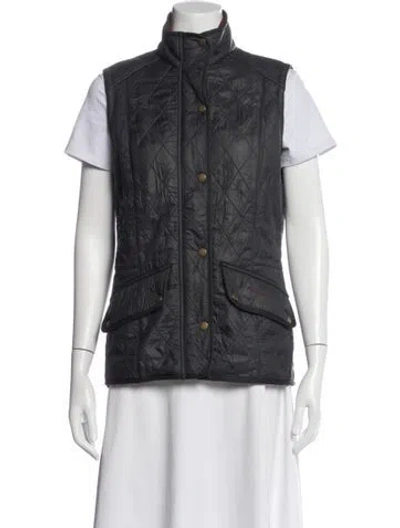 Pre-owned Barbour Vest In Blue