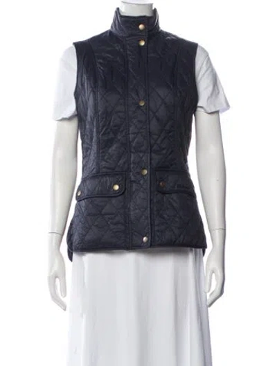 Pre-owned Barbour Vest In Blue