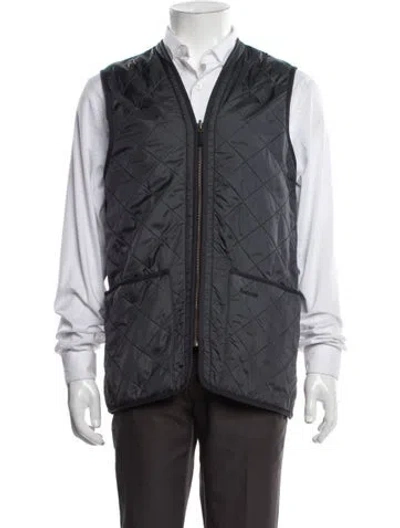 Pre-owned Barbour Vest In Blue