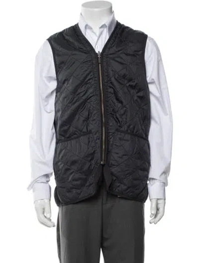 Pre-owned Barbour Vest In Blue