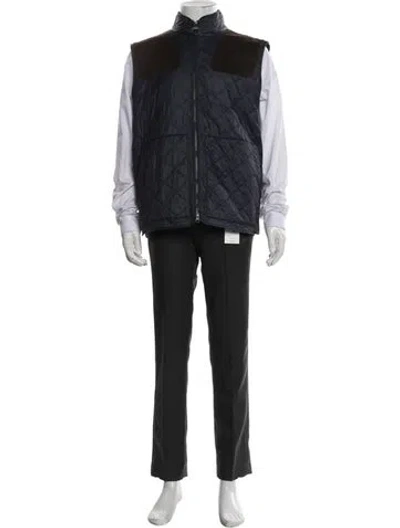 Pre-owned Barbour Vest In Blue