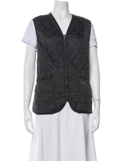 Pre-owned Barbour Vest In Blue