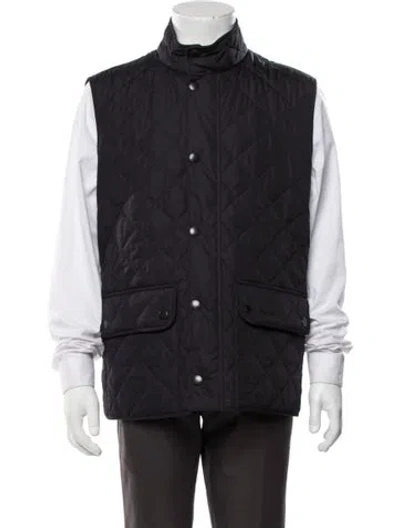 Pre-owned Barbour Vest In Blue