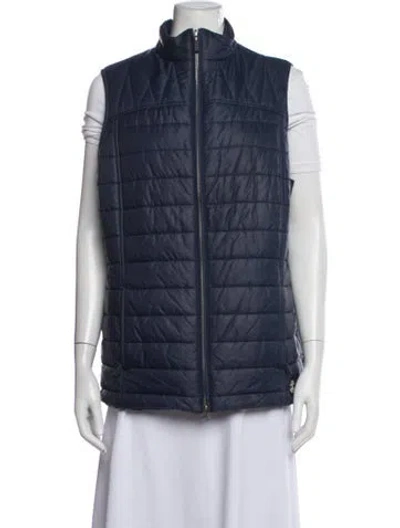 Pre-owned Barbour Vest In Blue