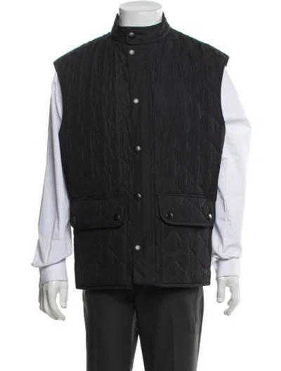 Pre-owned Barbour Vest In Blue