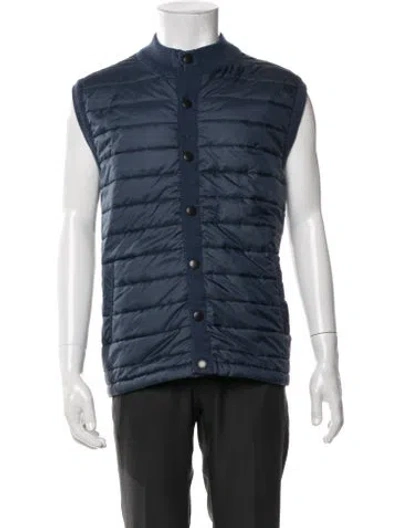 Pre-owned Barbour Vest In Blue