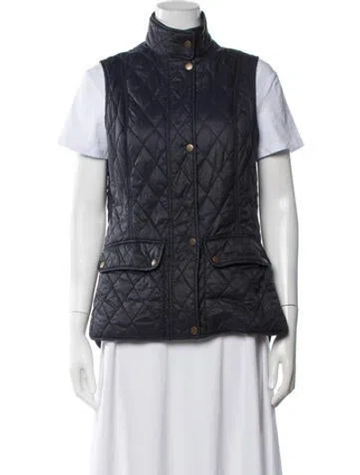 Pre-owned Barbour Vest In Blue