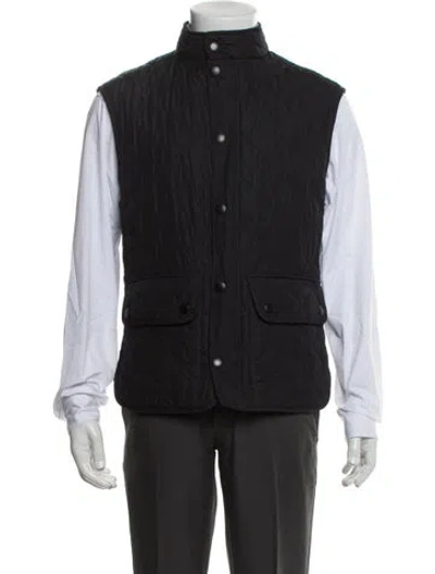 Pre-owned Barbour Vest In Blue