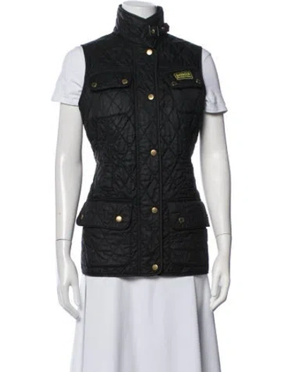 Pre-owned Barbour Vest In Blue