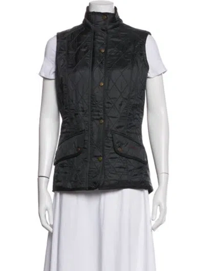 Pre-owned Barbour Vest In Blue