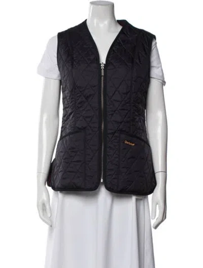 Pre-owned Barbour Vest In Blue