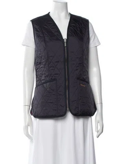 Pre-owned Barbour Vest In Blue