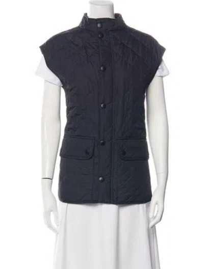 Pre-owned Barbour Vest In Blue