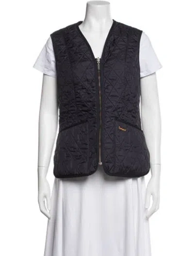 Pre-owned Barbour Vest In Blue