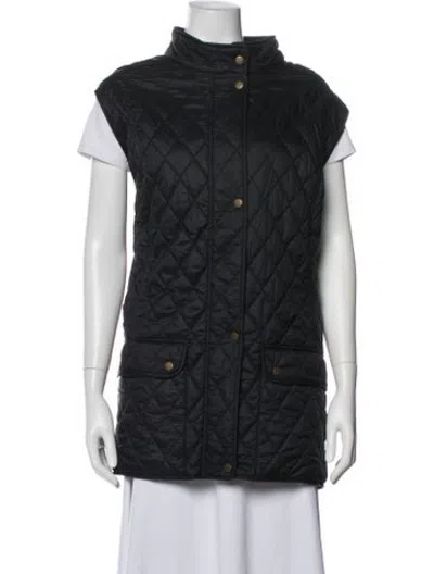Pre-owned Barbour Vest In Blue