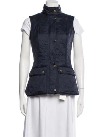 Pre-owned Barbour Vest In Blue