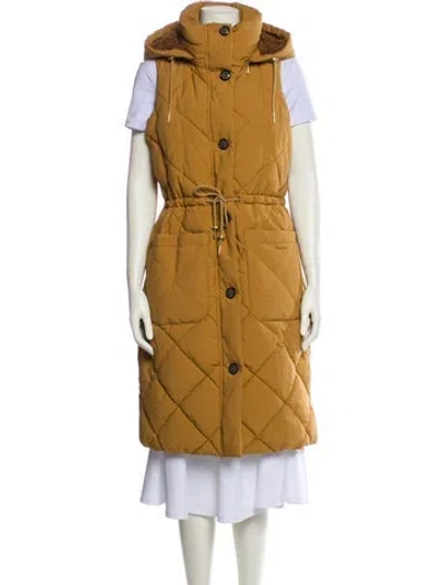 Pre-owned Barbour Vest In Brown