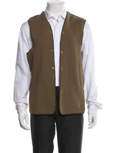 Pre-owned Barbour Vest In Brown
