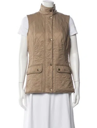 Pre-owned Barbour Vest In Brown
