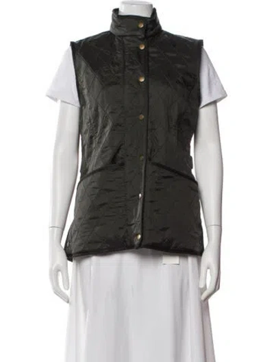 Pre-owned Barbour Vest In Gray
