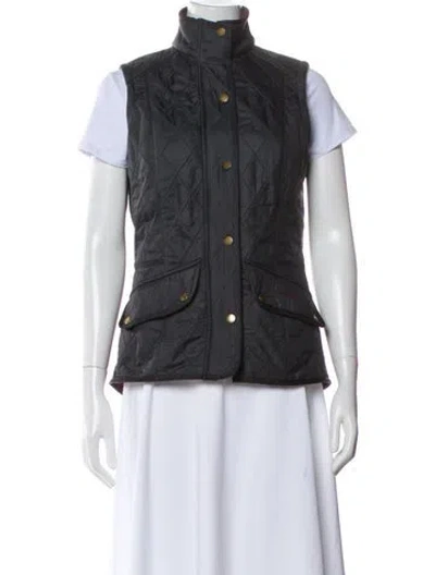 Pre-owned Barbour Vest In Gray