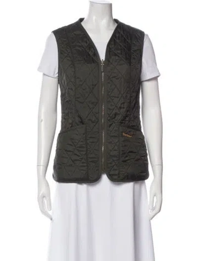 Pre-owned Barbour Vest In Gray