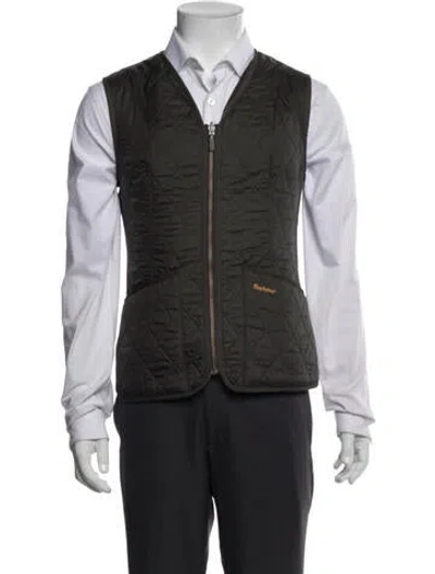 Pre-owned Barbour Vest In Gray