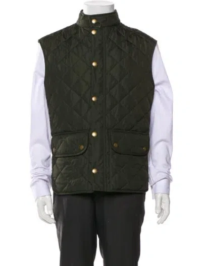 Pre-owned Barbour Vest In Green