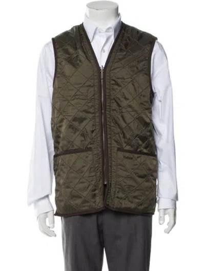 Pre-owned Barbour Vest In Green