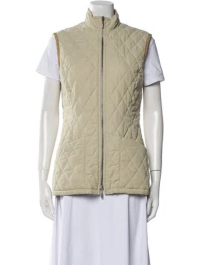 Pre-owned Barbour Vest In Green