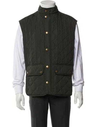 Pre-owned Barbour Vest In Green