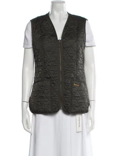 Pre-owned Barbour Vest In Green