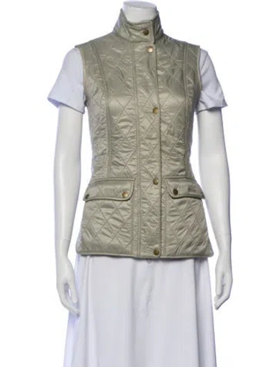 Pre-owned Barbour Vest In Green