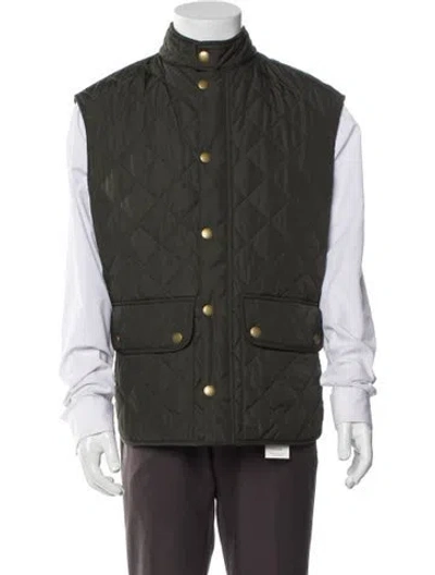 Pre-owned Barbour Vest In Green