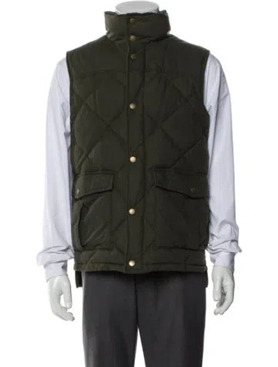 Pre-owned Barbour Vest In Green